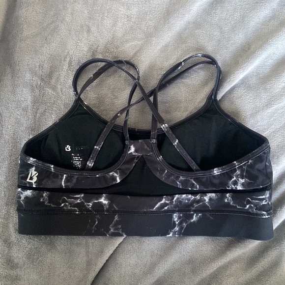 BuffBunny Black and White Sports Bra - Picture 2 of 2